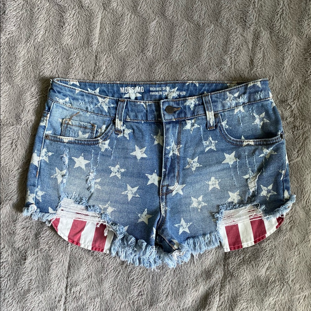 4th of July jean shorts size 8/29 high rise